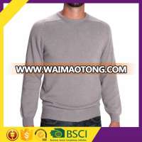 Long sleeve wholesale winter warm cotton pullover basic style cotton knitted men sweater