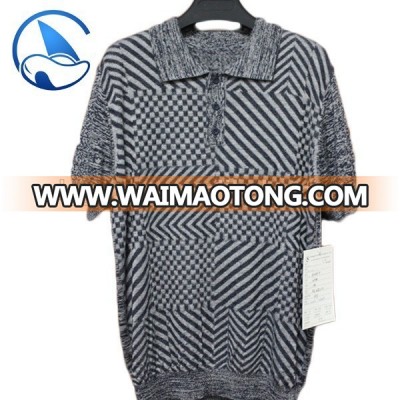 Guoou Knitwear Hot sale Men short sleeve patterns knitwear